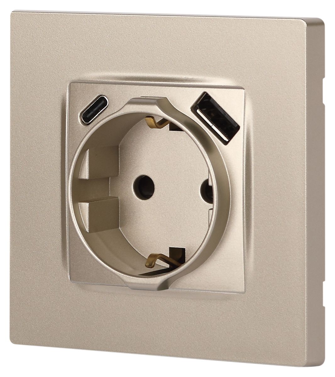 Розетка со шторками с USB type-A+C Эра 12-4108-04 Б0067727