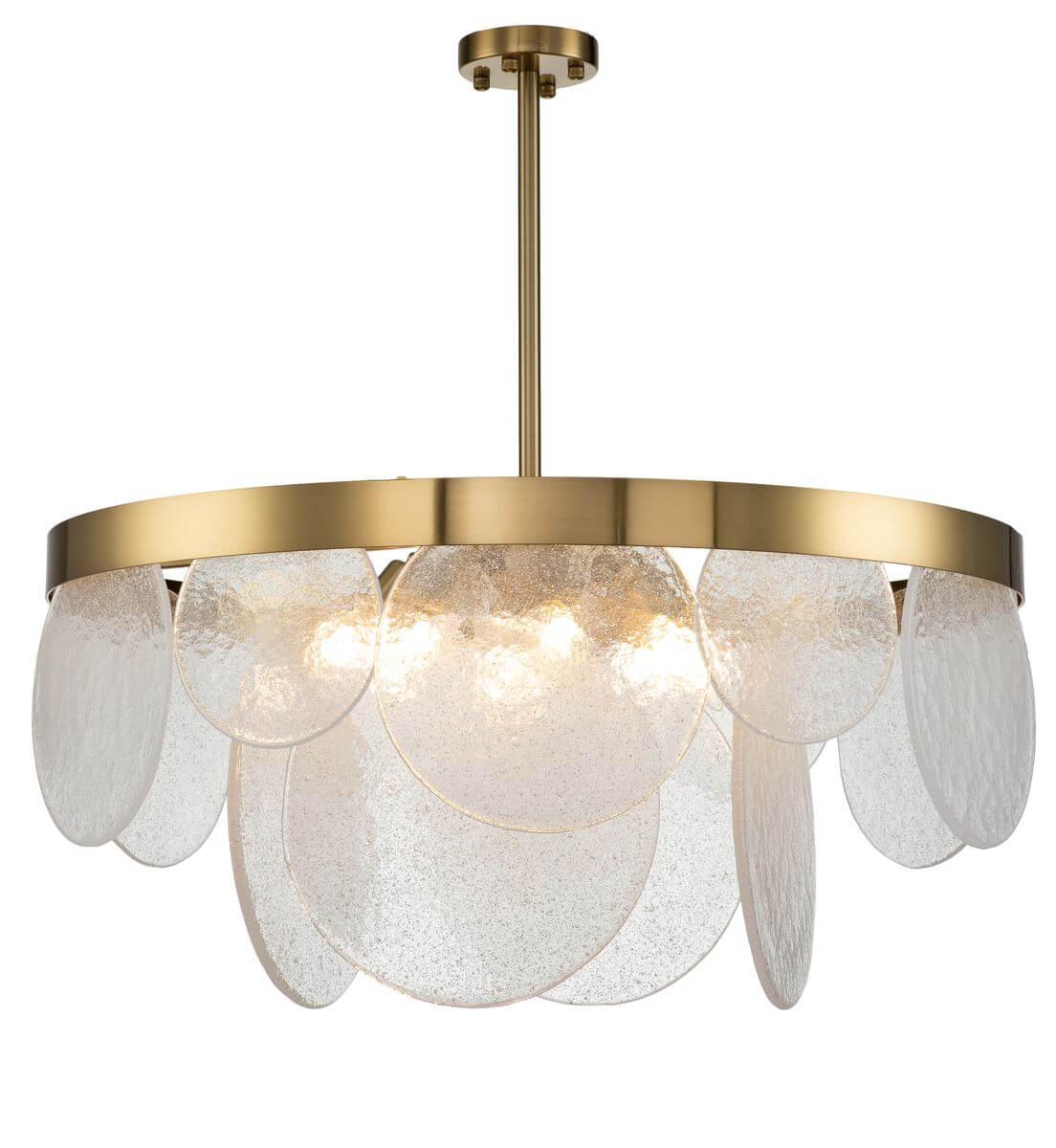 Люстра на штанге Indigo Bianco 12018/8R Brass V000013