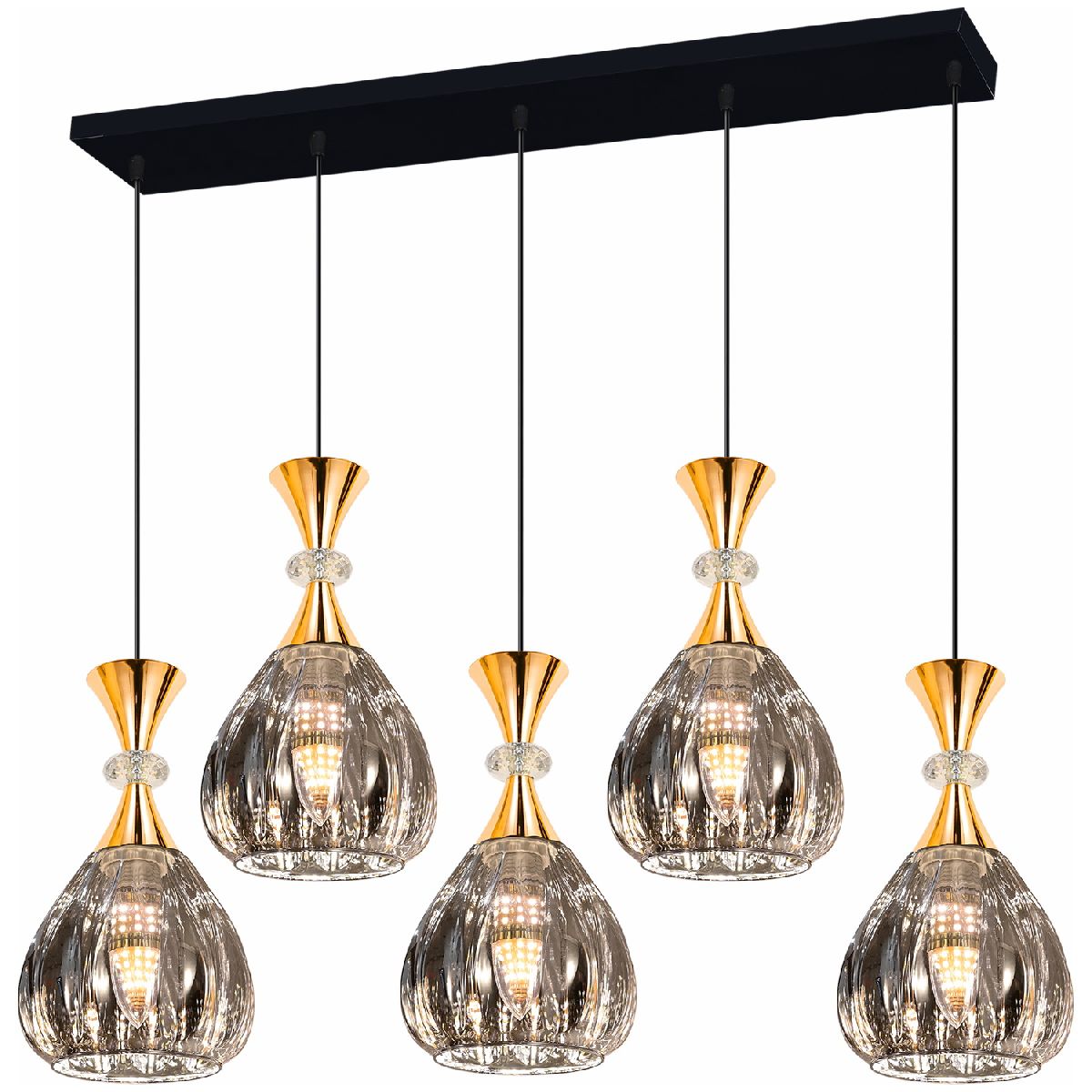 Подвесная люстра Reluce 09015-0.9-05L SMOKE