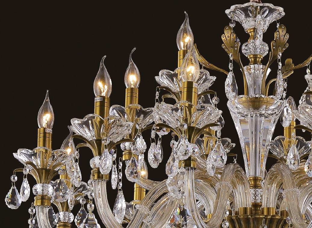 Подвесная люстра второго света Crystal Lux Alicante SP12+6