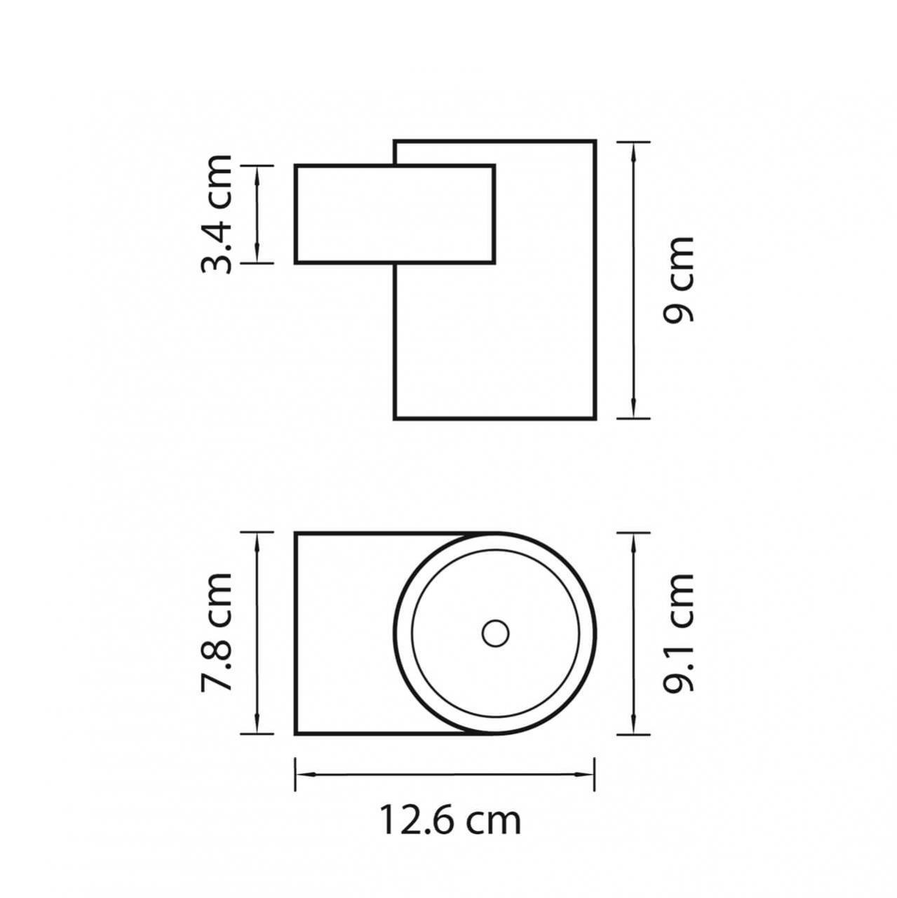 Уличный настенный светодиодный светильник Lightstar Paro 361674