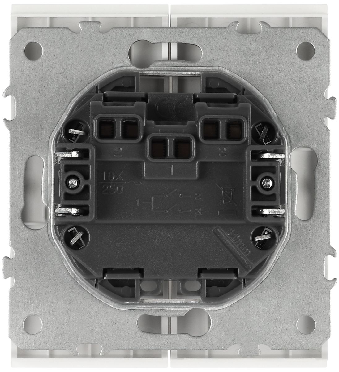 Выключатель ЭРА Arktik 16-1104-01 двойной 10АХ-250В белый Б0070344