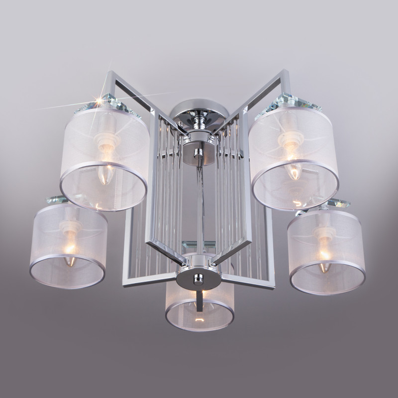 Накладная люстра Eurosvet 60108/5 хром