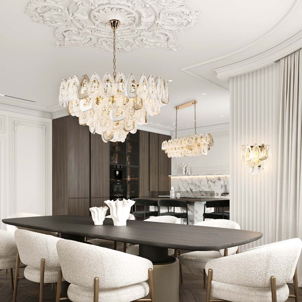 Подвесная люстра Modelux ML.6775.1125 GD