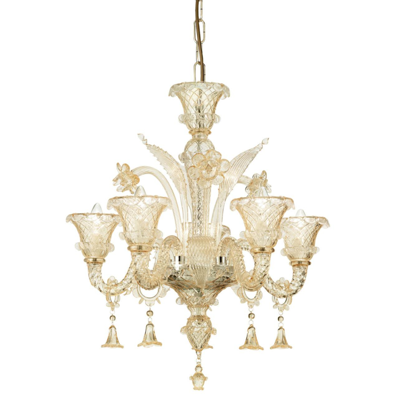 Подвесная люстра Ideal Lux Antonietta SP5 Ambra 137377