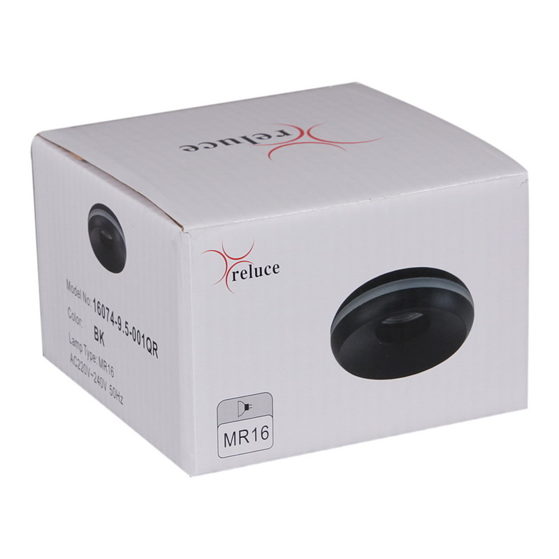 Точечный светильник Reluce 16074-9.5-001QR MR16 BK