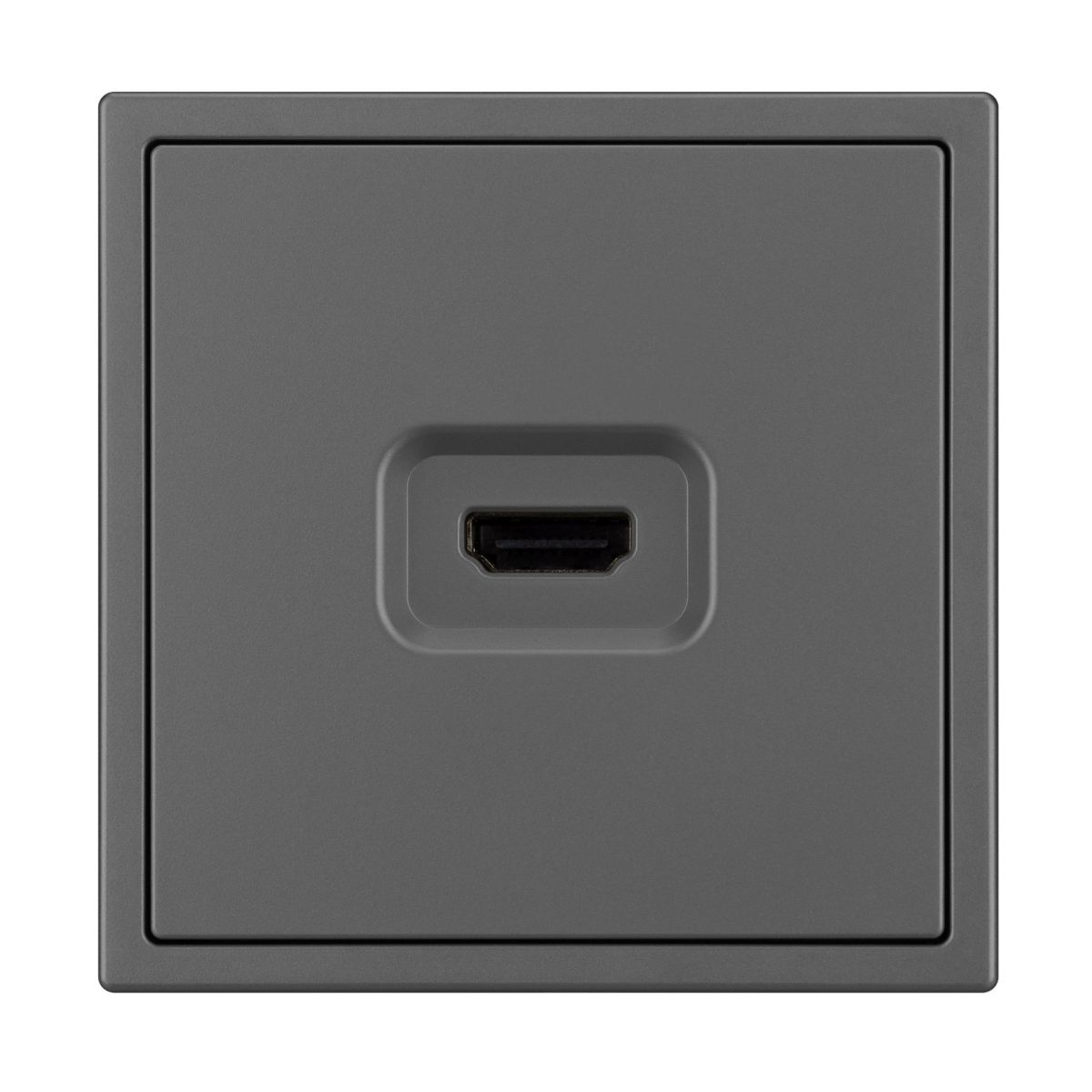 Розетка HDMI софт-тач серый базальт Arlight SCT-MHD1-SFPL-GR 061844(1)