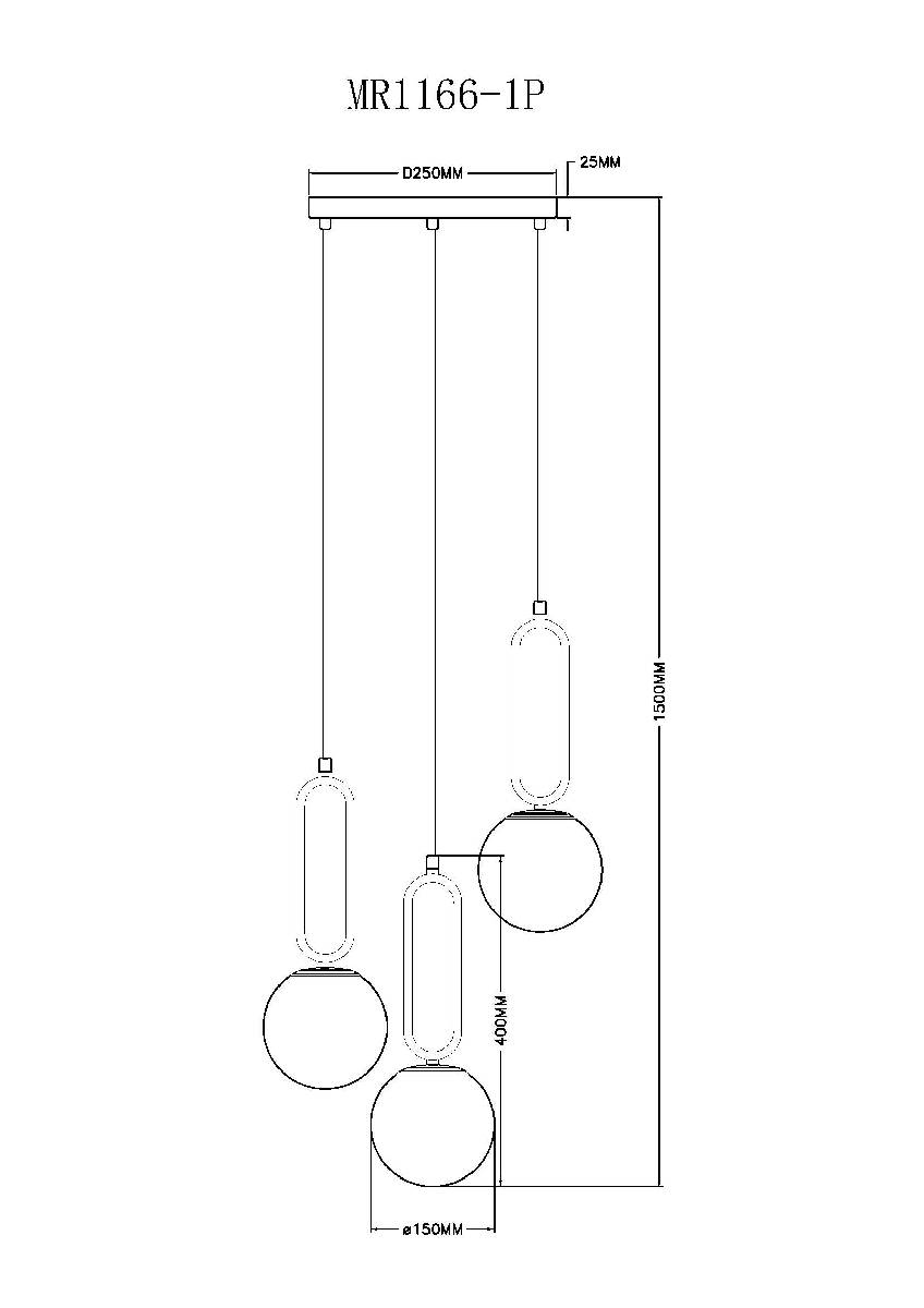 Подвесной светильник Myfar Pierre MR1166-1P