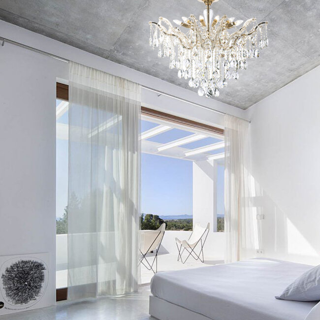 Люстра на штанге Lumien Hall Kaya LH0027/6C-FGD