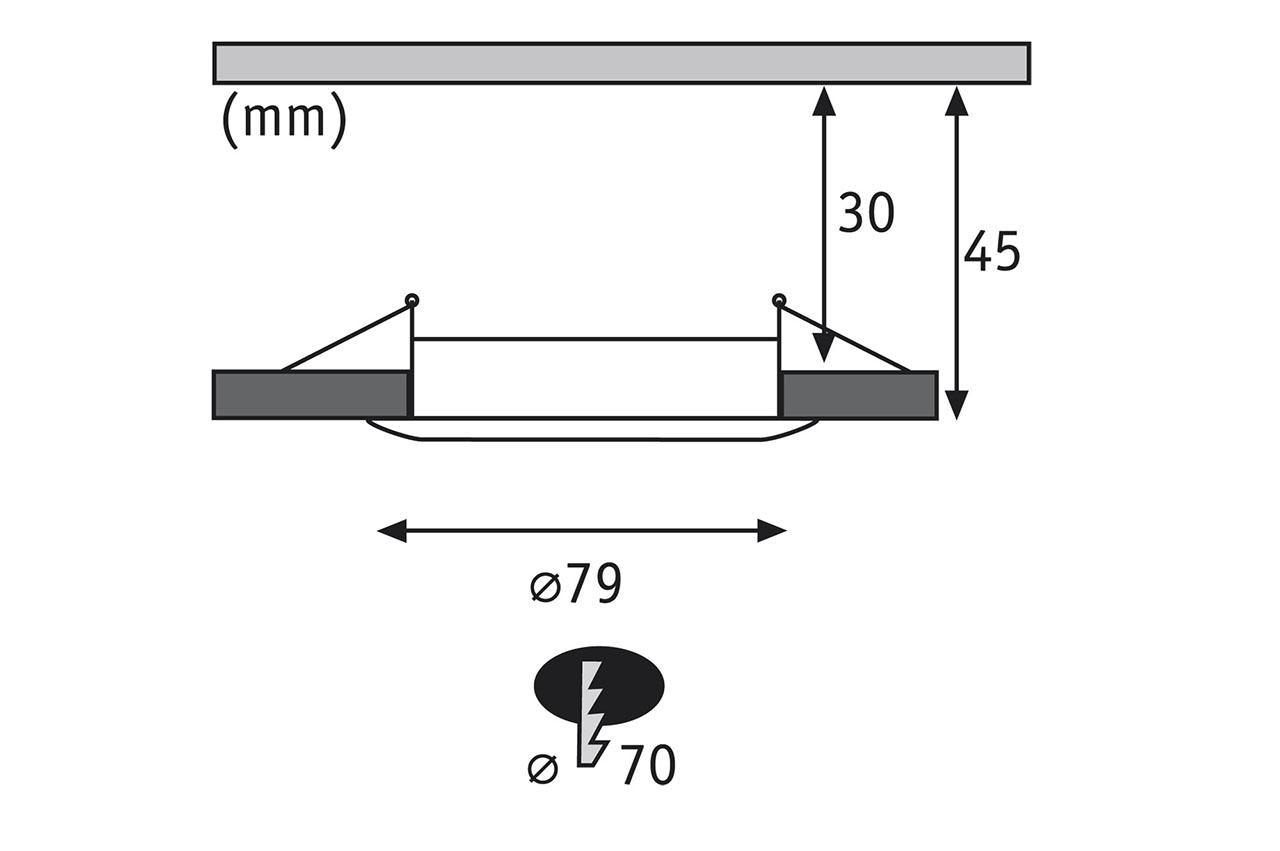 Встраиваемый светодиодный светильник Paulmann Premium Line Coin 92812