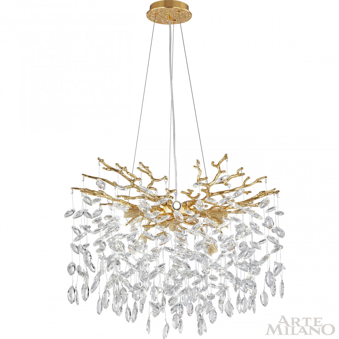 Подвесная люстра Arte Milano Milan 239801/D600/8/B Gd