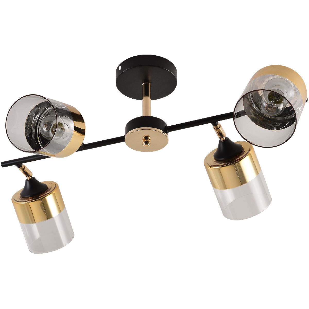 Люстра на штанге Reluce 01555-3.3-04B BK+FGD