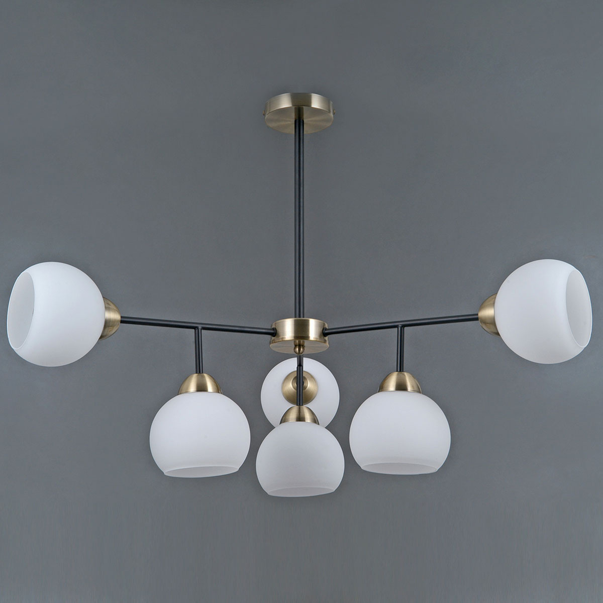 Люстра на штанге Illumico IL0440-6PSQ-79 AB BK