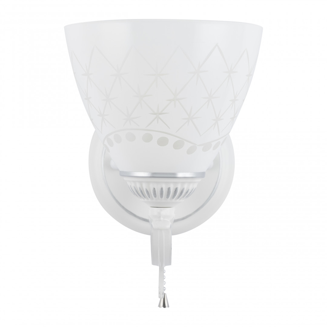 Бра с выключателем на корпусе Arte Milano 343837/1W WT+SL