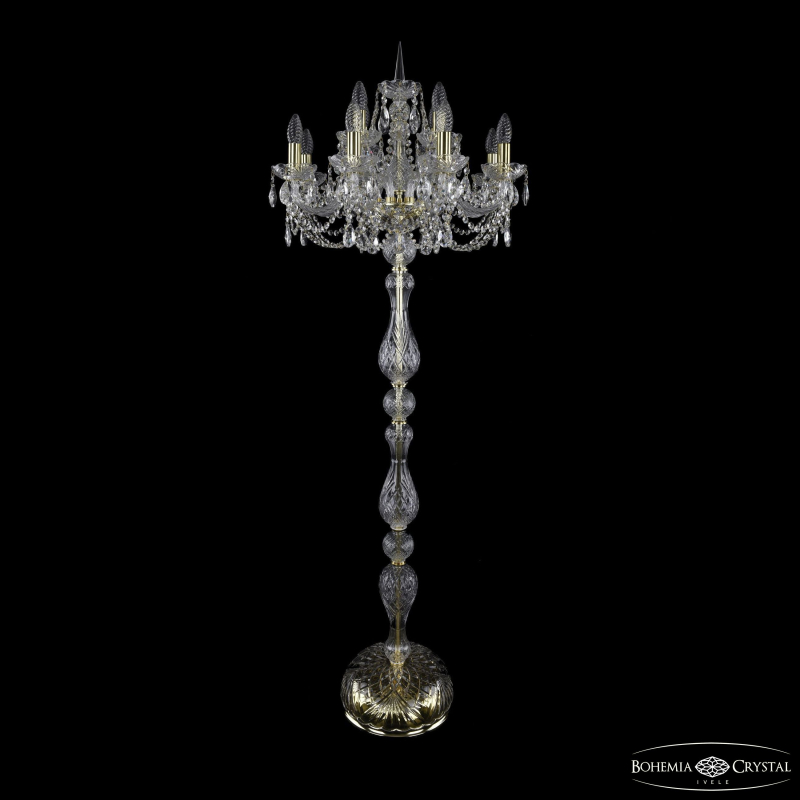 Торшер Bohemia Ivele Crystal 1406T1/8+4/195-165 G
