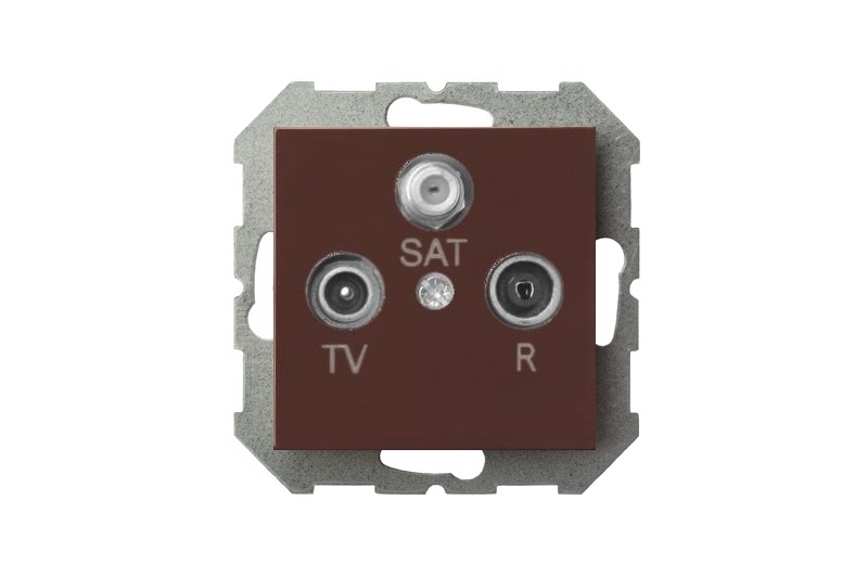 Розетка для телевизора, радио и сателлита (TV+R+SAT) Liregus Epsilon 28-158