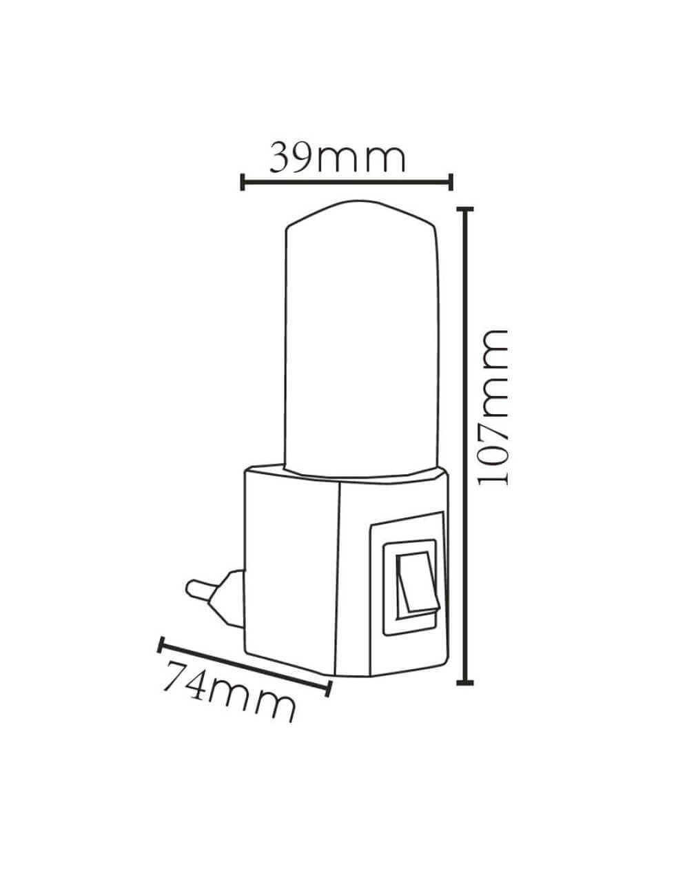 Настенный светодиодный светильник Lucide Led Night Light 22202/01/36
