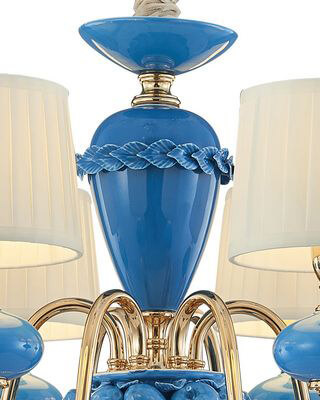 Подвесная люстра Lumien Hall Макей 1031/6H-GD-PBL-WT