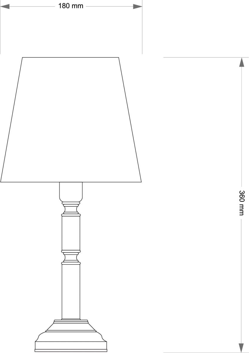 Настольная лампа Kutek N Abazur N-LG-1 (P/A)