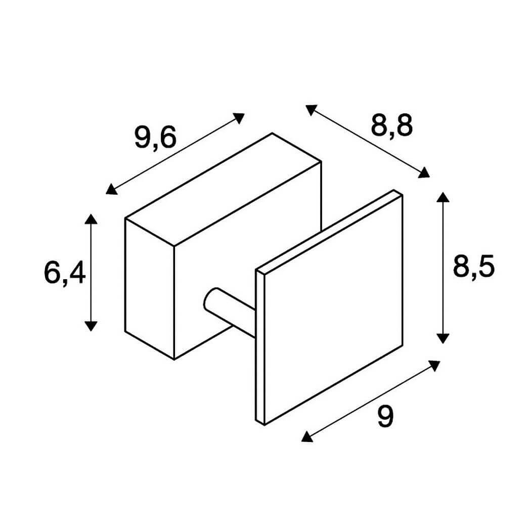 Настенный светодиодный светильник SLV Logs In 1000640