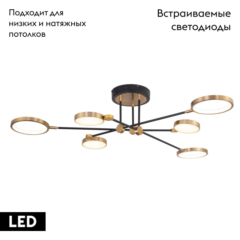 Потолочная люстра Aployt Ines APL.043.07.50