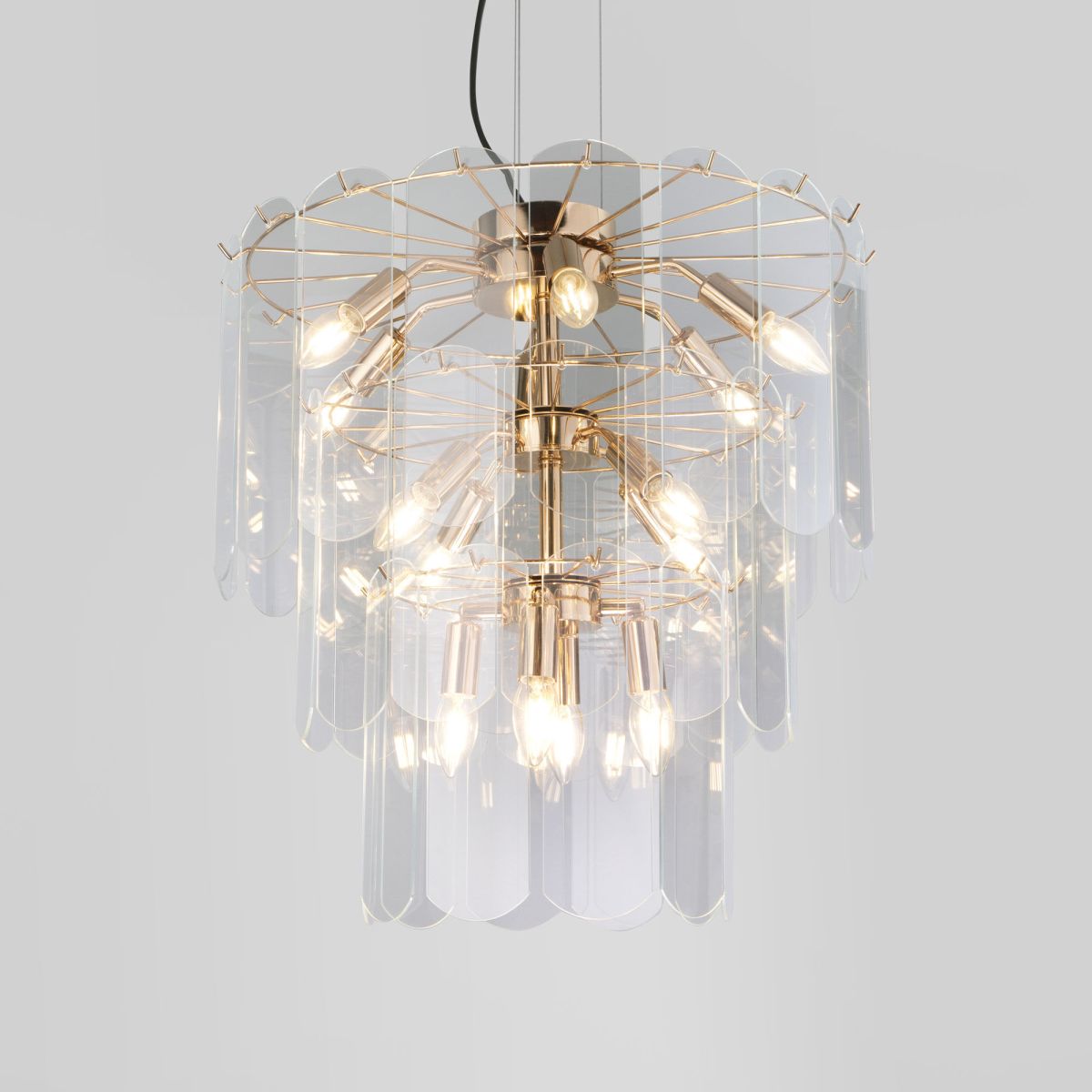 Подвесная люстра Eurosvet Claire 60171 золото Smart a069012