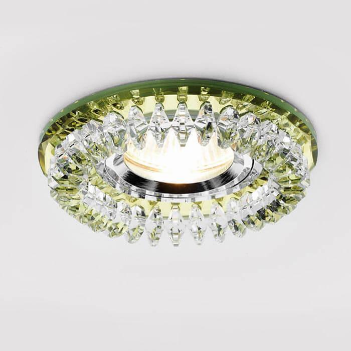 Встраиваемый светильник Ambrella Light Crystal K220 GD