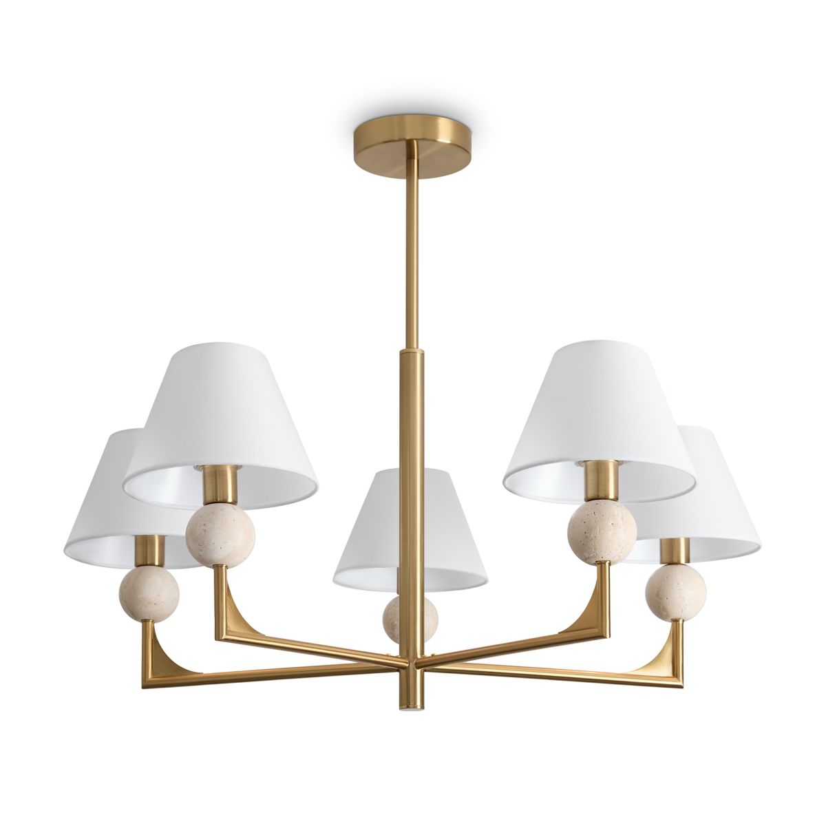 Люстра на штанге Freya Riley FR2043CL-05BS