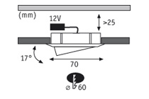 Мебельный светильник Paulmann Furniture Micro Line Dress 93526