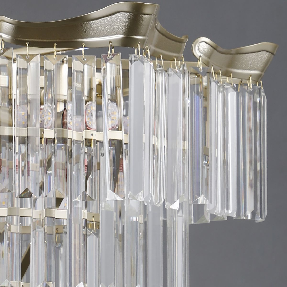 Подвесная люстра Illumico IL3575-6+3PSQ-24 GD LYRA