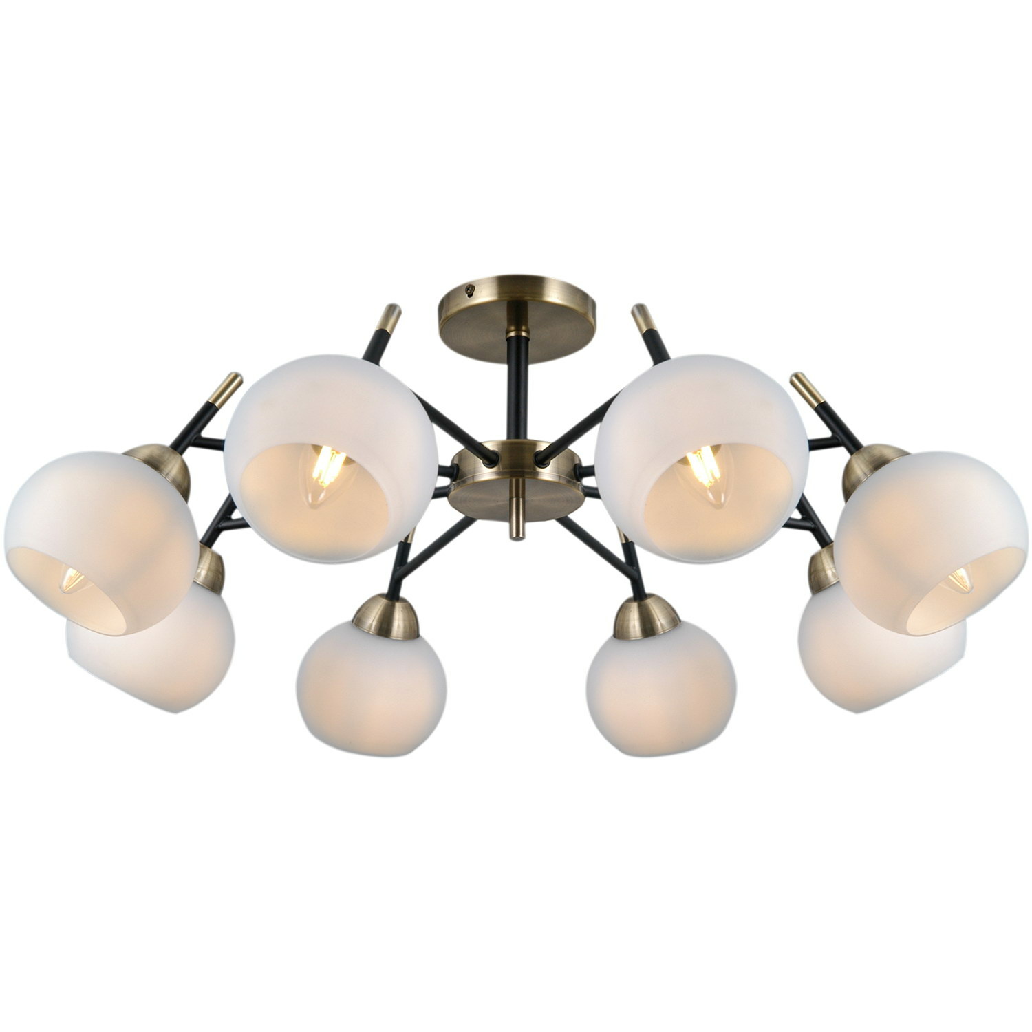 Люстра на штанге Illumico IL0375-8CBSQ-79 BK WT