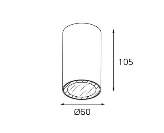 Накладной светильник Italline Danny PL white