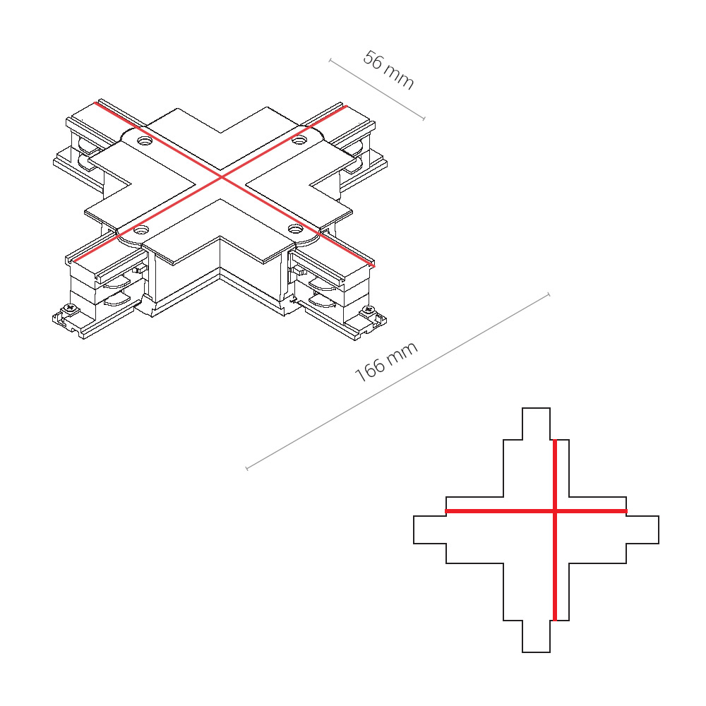 Коннектор X-образный Nowodvorski Ctls Power 8678