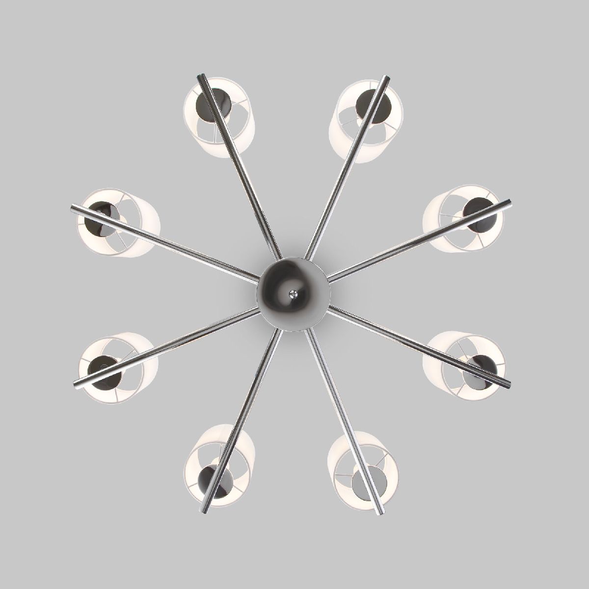 Подвесная люстра Eurosvet Caprera 60146/8 никель Smart a063869