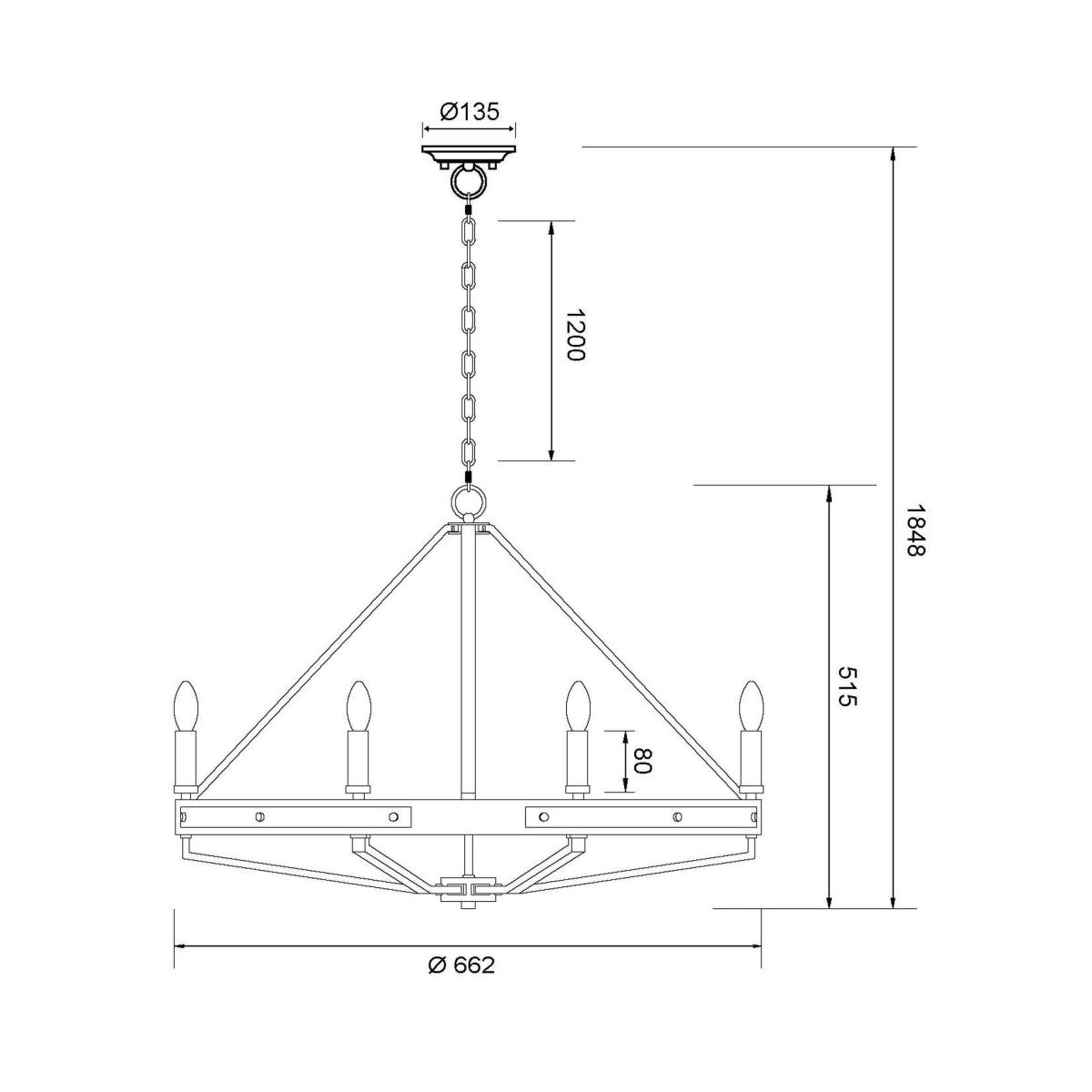 Подвесная люстра Wertmark Brenda WE586.06.103