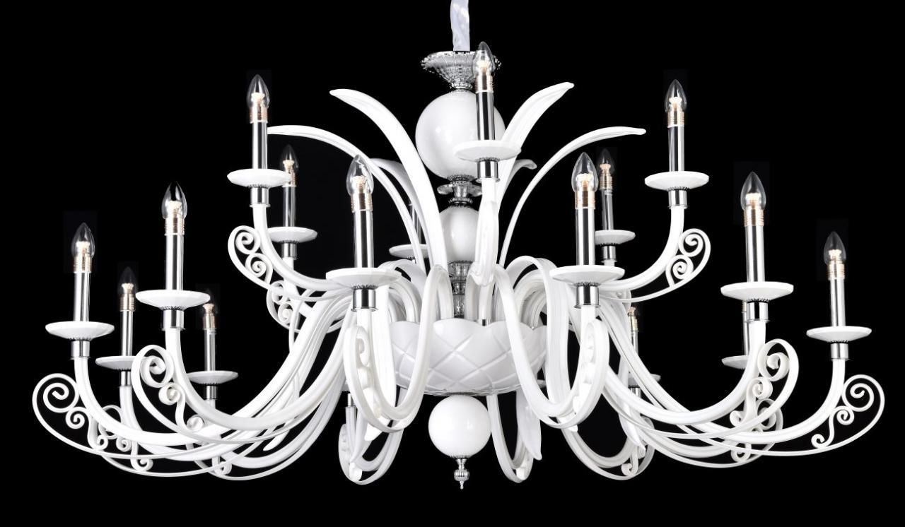 Подвесная люстра Crystal Lux Letisia SP12+6 White