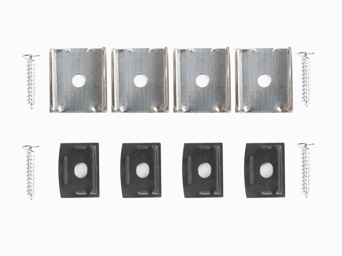 Профиль накладной LEDS POWER СПН1712 алюм. черный с призм.рассеивателем 2м 008448