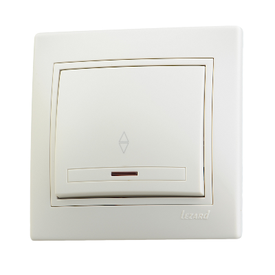Выключатель проходной с подсветкой Lezard Mira 701-0303-114