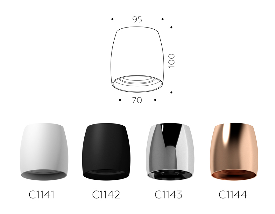 Корпус светильника накладной Ambrella Light DIY Spot C1142