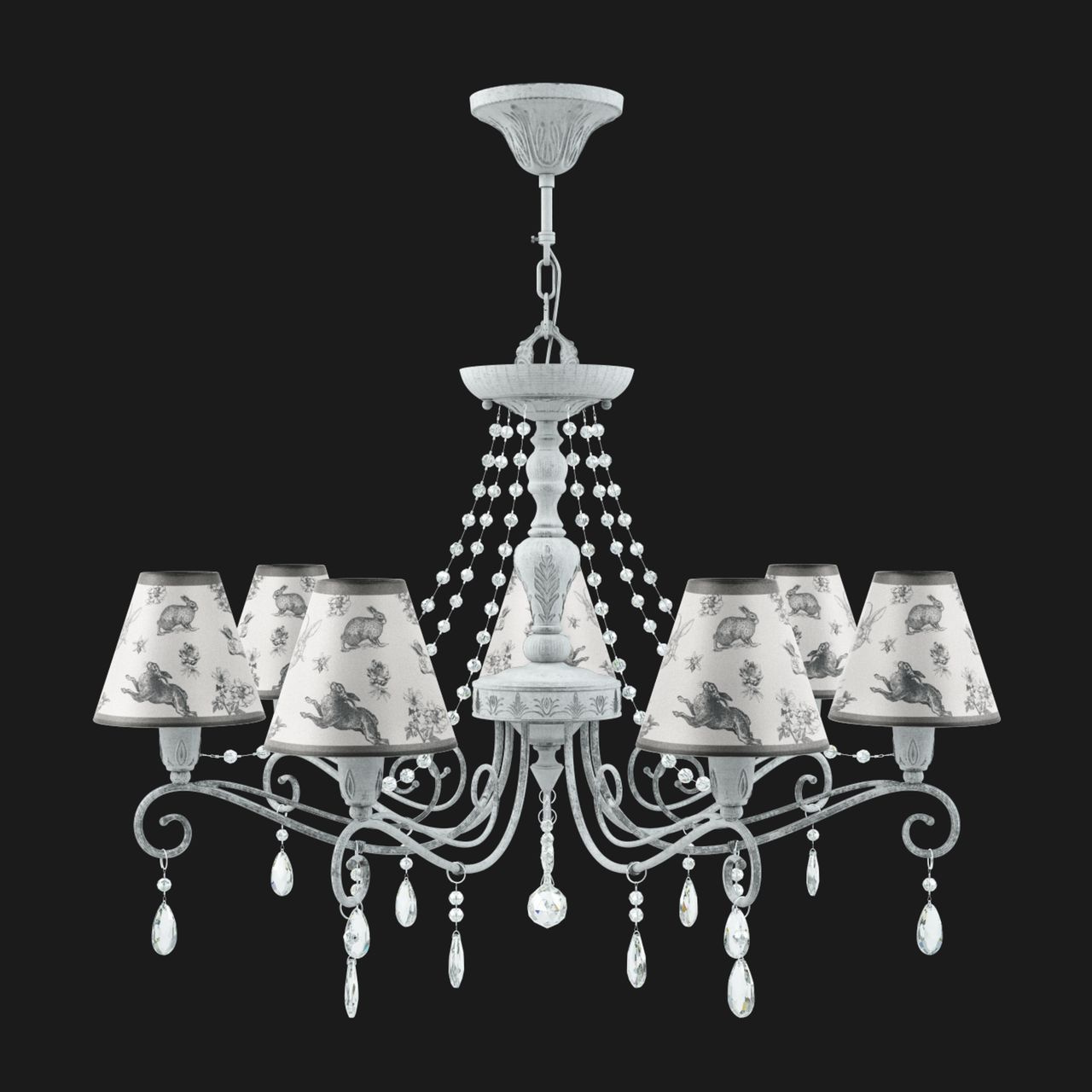 Подвесная люстра Lamp4you Provence E4-07-G-LMP-O-8-CRL-E4-07-TR-UP