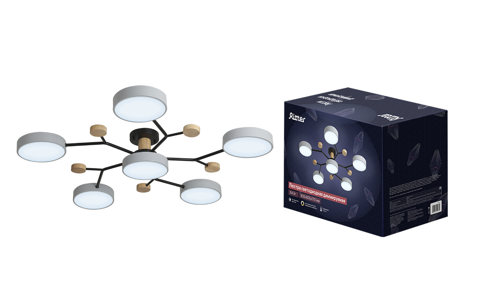 Потолочная люстра Ritter Scandia 52079 5