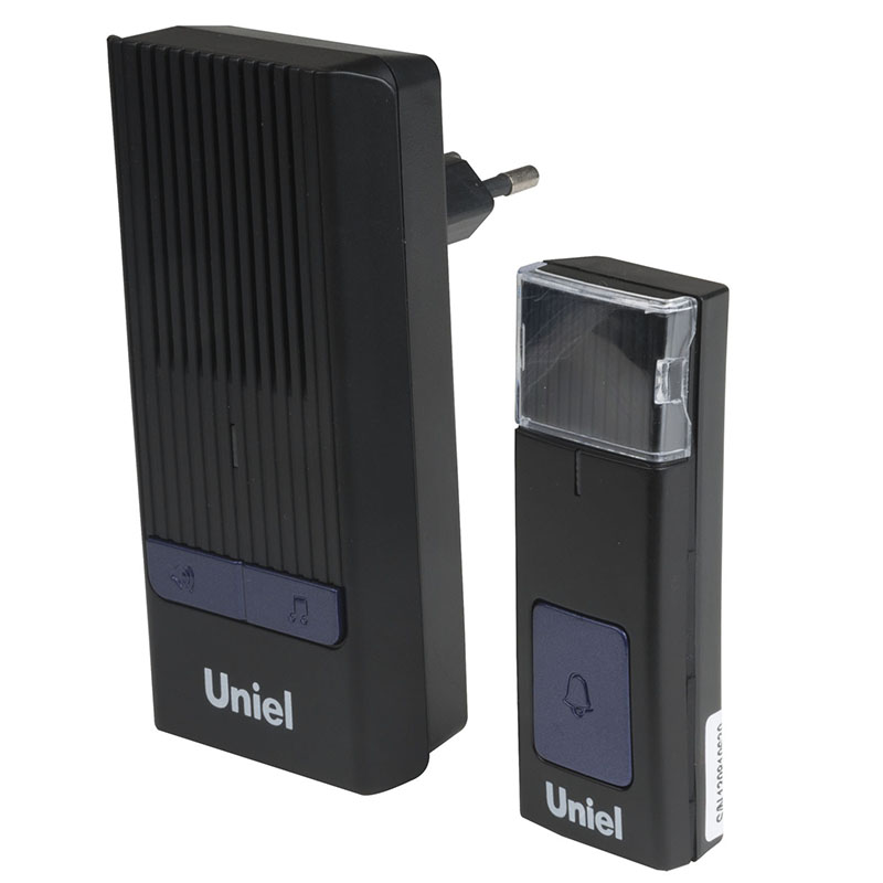 Звонок беспроводной (08282) Uniel UDB-012W-R1T1-32S-150M-BL