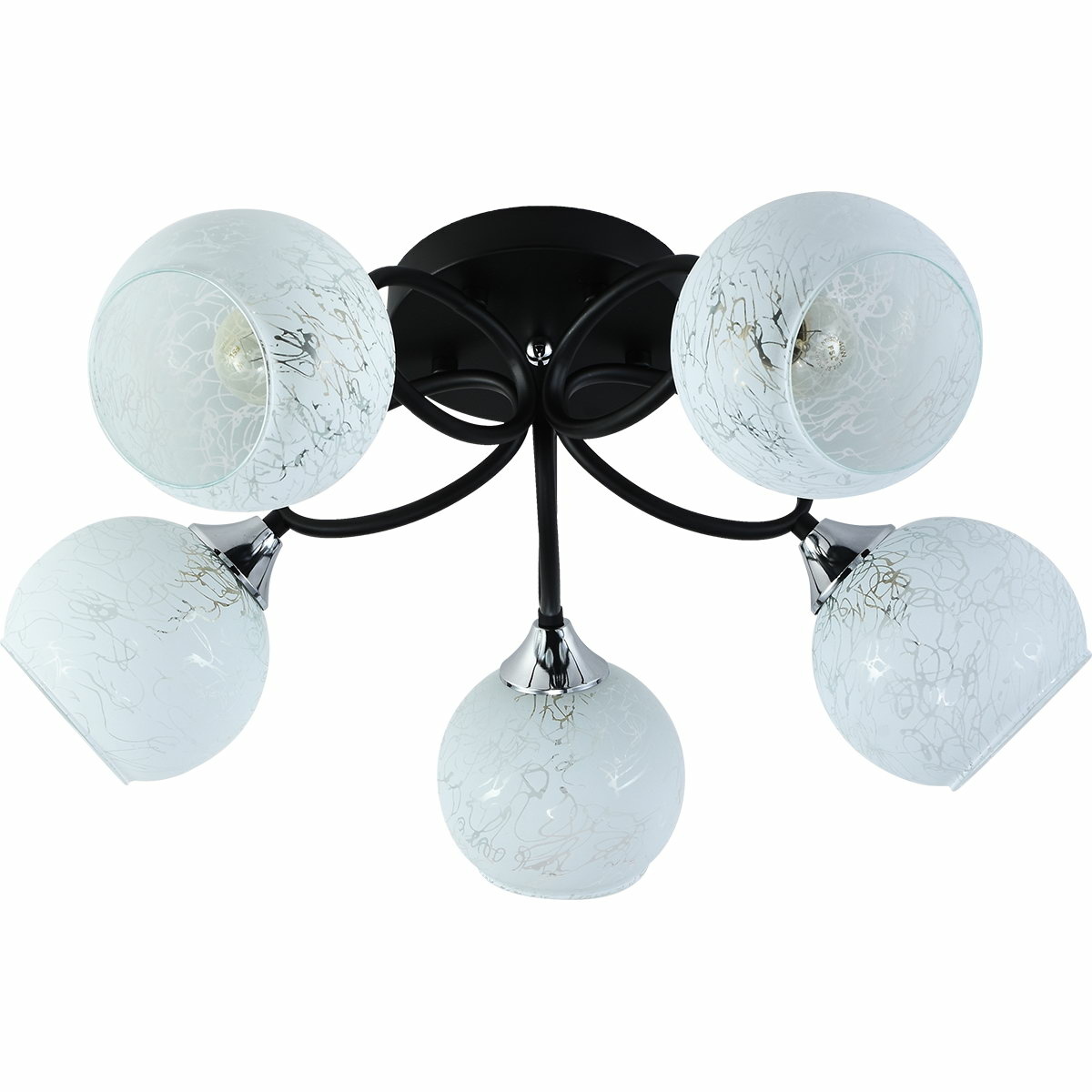 Люстра на штанге Reluce 01331-0.3-05 BK+CR