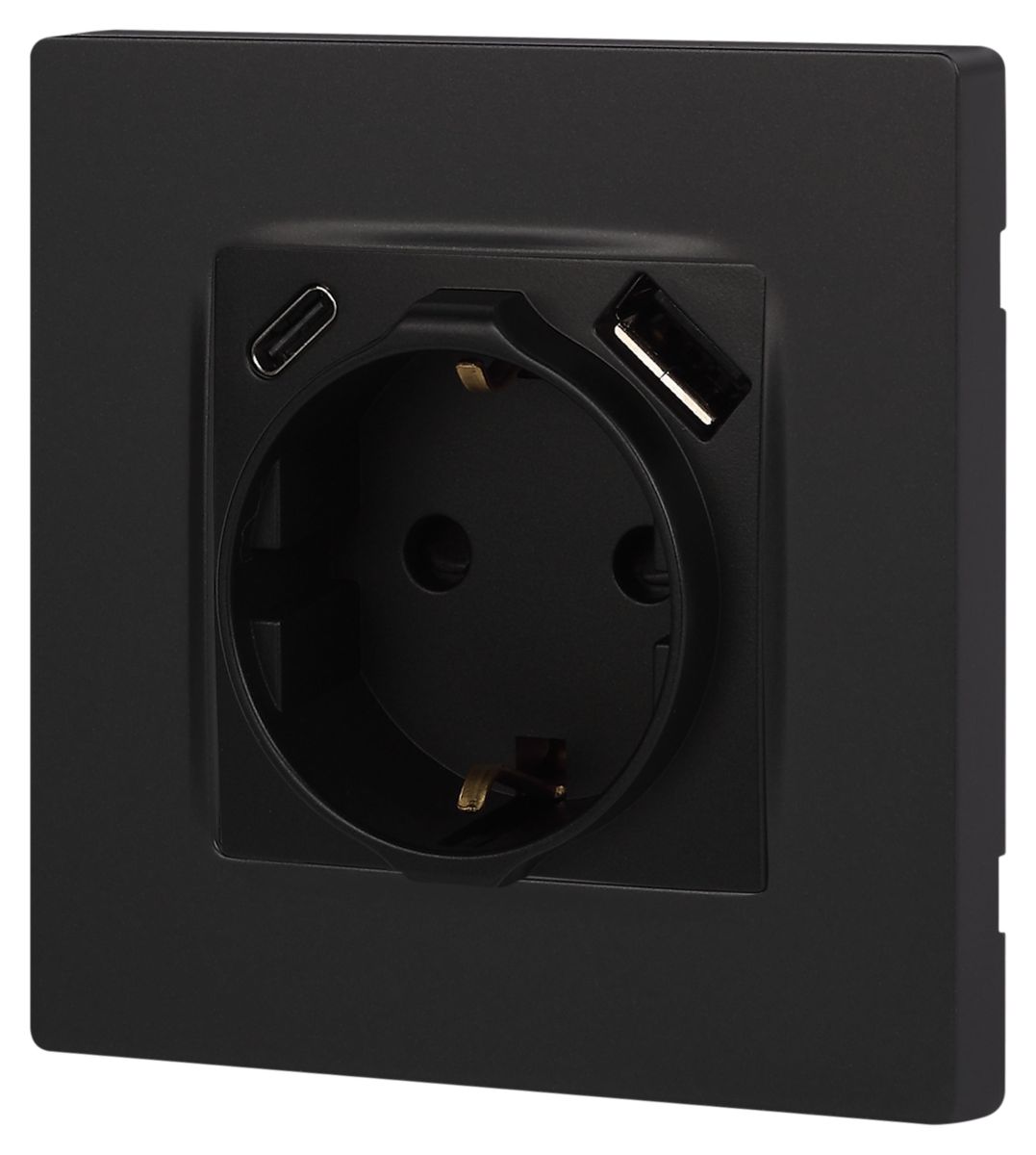 Розетка со шторками с USB type-A+C Эра 12-4108-05 Б0067707