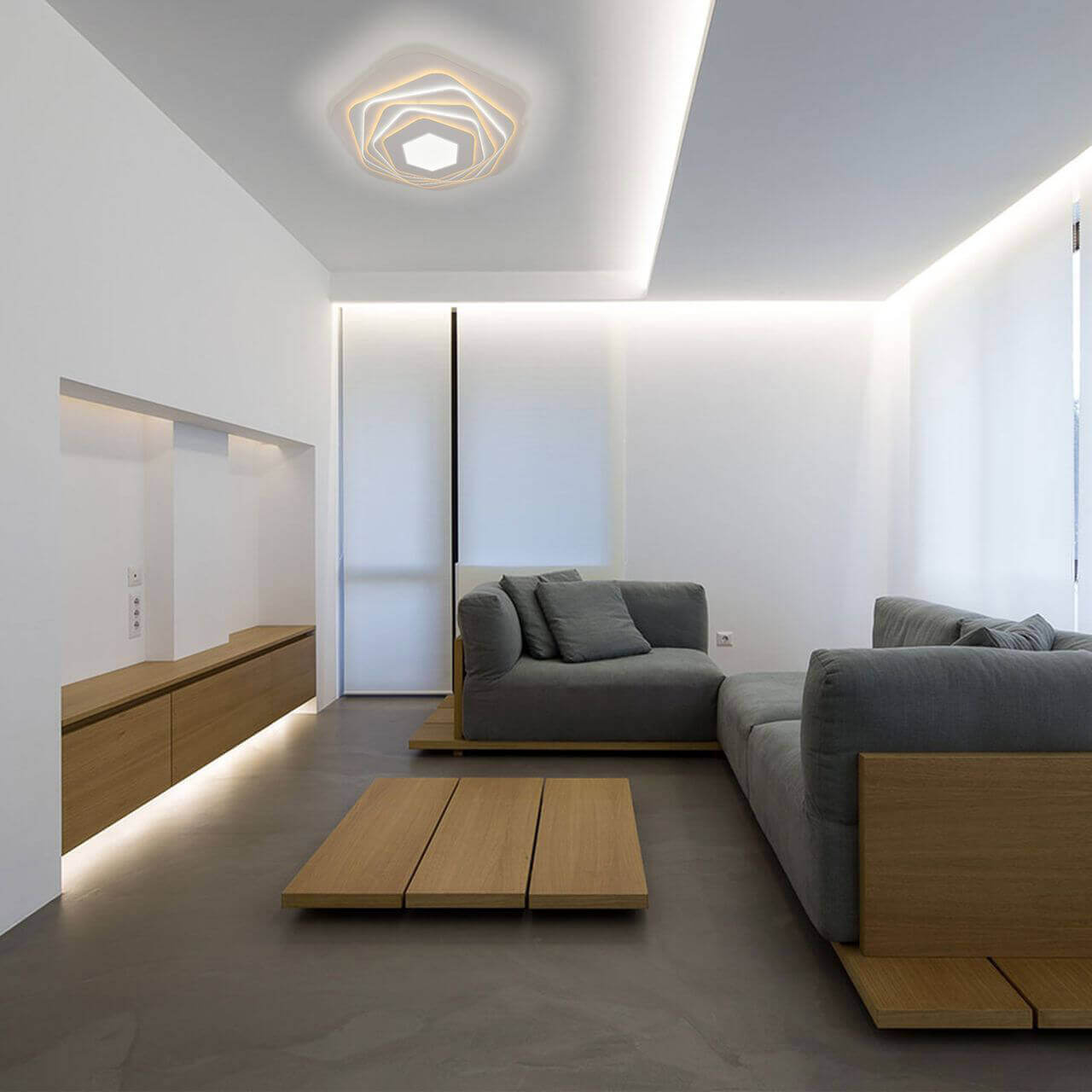 Потолочный светодиодный светильник Eurosvet Salient 90152/6 белый