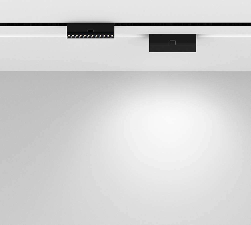 Трековый однофазный светильник Luminotti Slimline Pinflat Mask L.221.9.CCT.BK