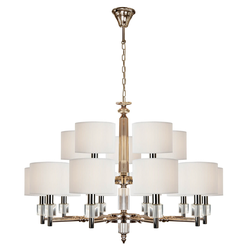 Подвесная люстра iLamp Alesti P2424-10+5 Nickel