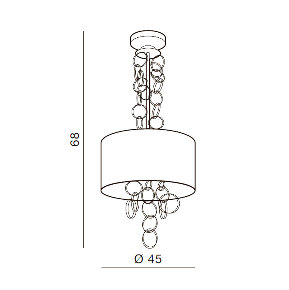 Подвесная люстра Azzardo Kate AZ2678