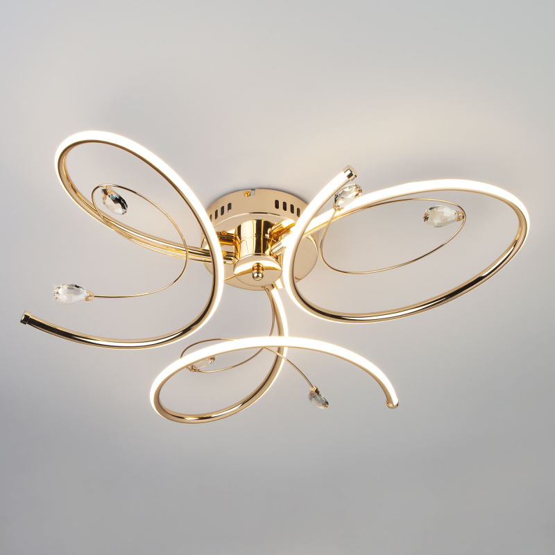 Потолочный светодиодный светильник Eurosvet Saona 90099/3 золото