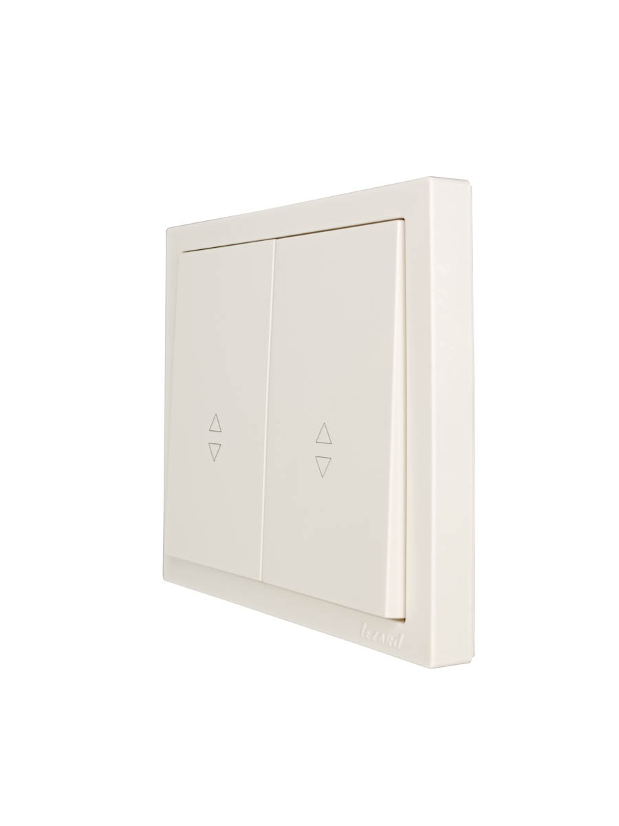 Выключатель проходной 2-ой слоновая кость безвинтовой зажим/клемма Lezard Zima 704-9088-106QC